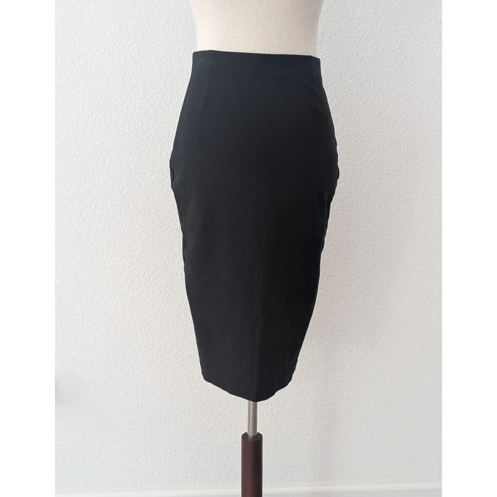 J Crew Womens Black High Waisted Pencil Skirt Size 0